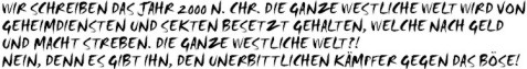 Einleitungstext zum Paranoia Joe Comic